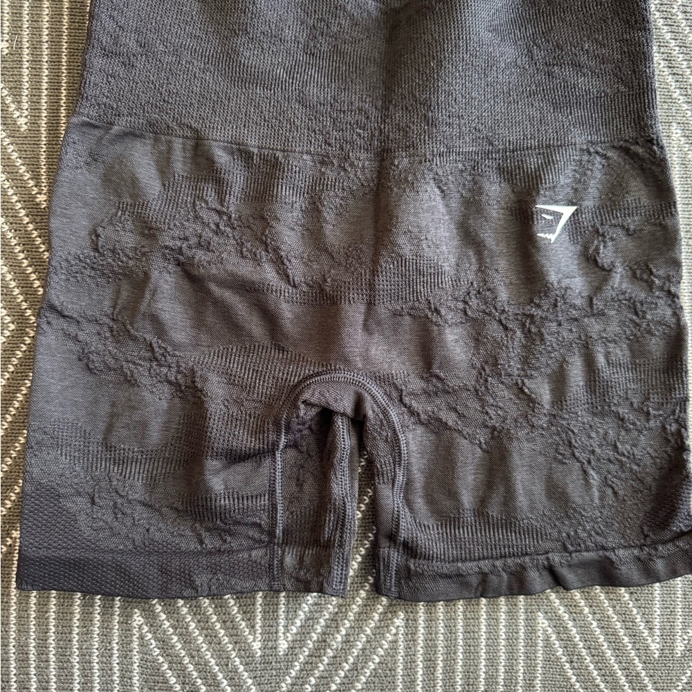 🔴5/$25 Gym Seamless High-Waist Shorts - Black